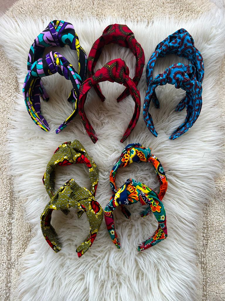 Afrikia Ankara Knotted Headband- CHILD