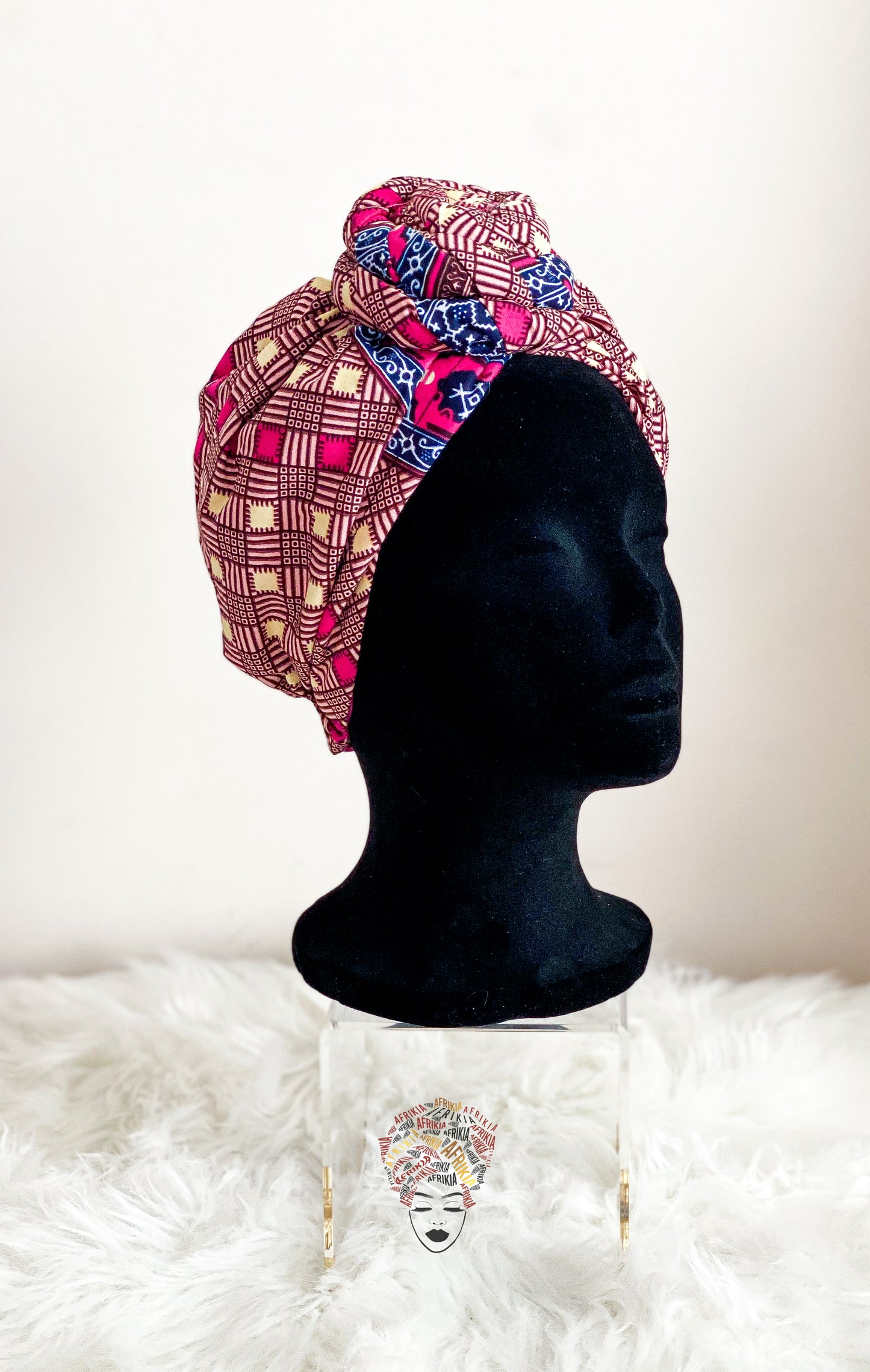 Afrikia Ankara Pre-tied Head Wrap-ADULT