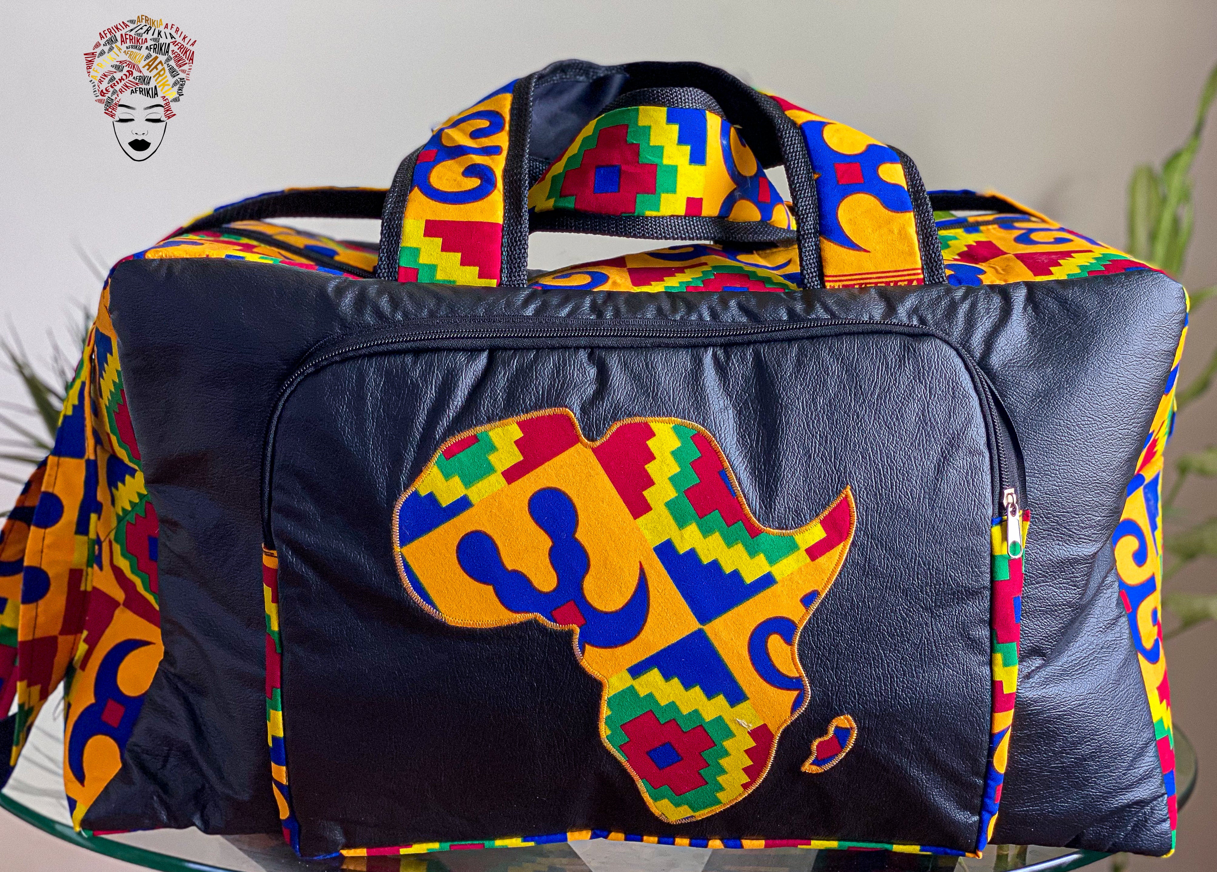 African Print Duffel Bag, Sport Gym Bag, Travel Duffel Bag For Men And -  Afrikrea