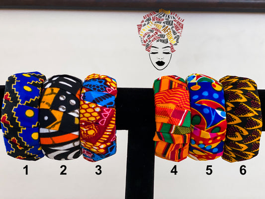 Afrikia Ankara Thick Bangles