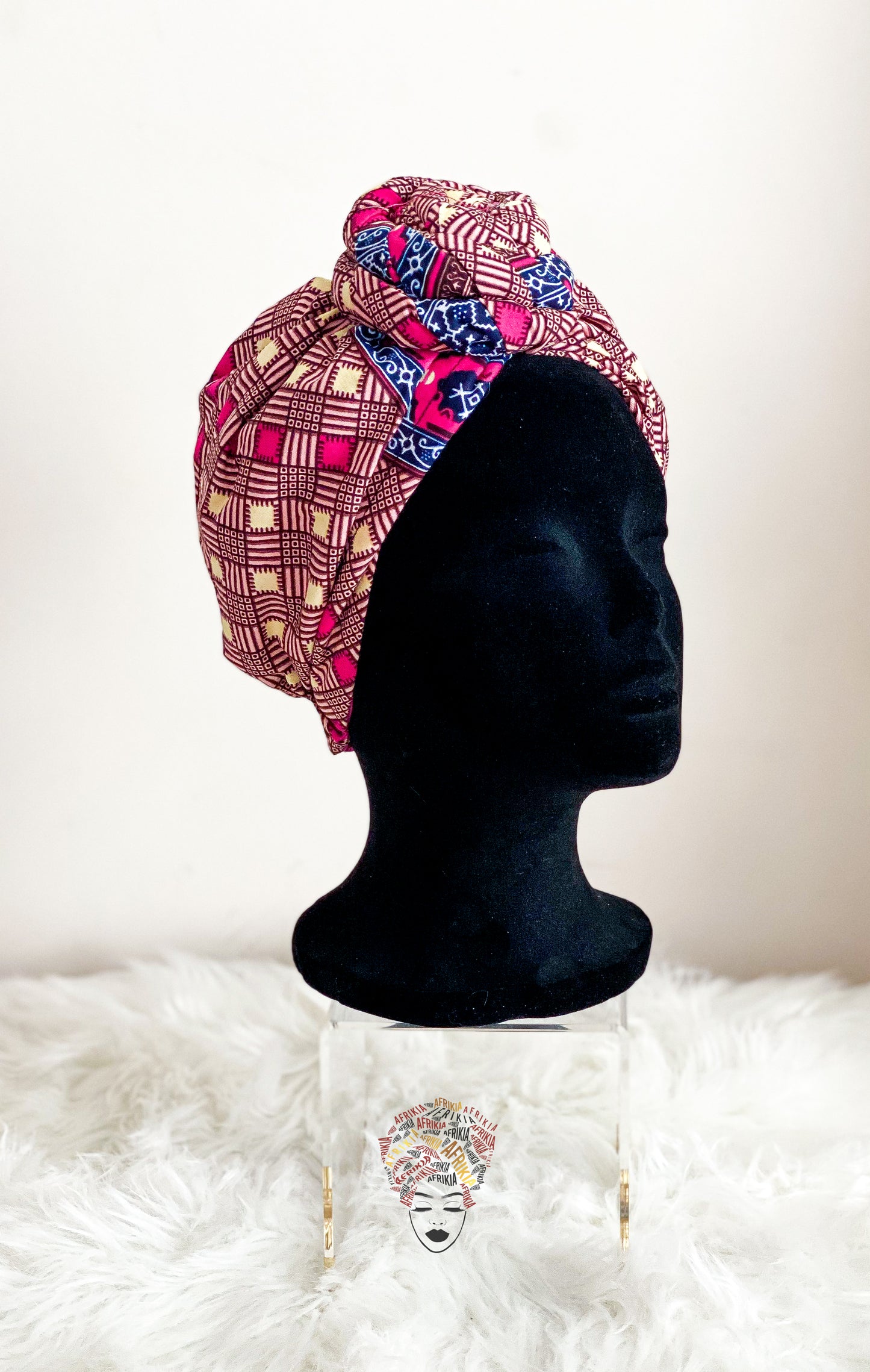 Afrikia Ankara Pre-tied Head Wrap- CHILD