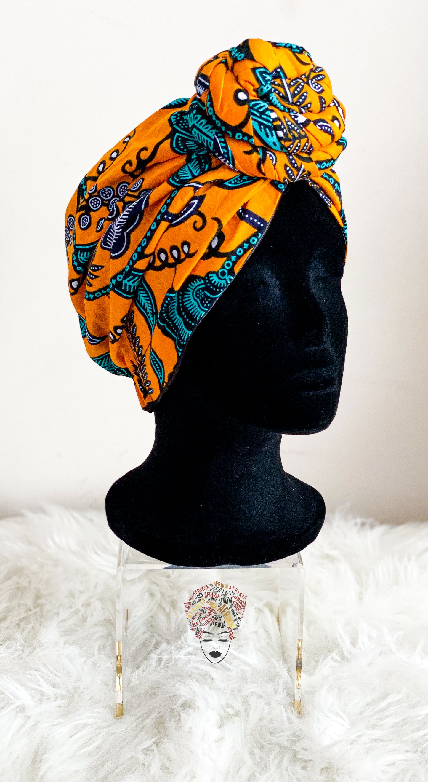 Afrikia Ankara Pre-tied Head Wrap- CHILD