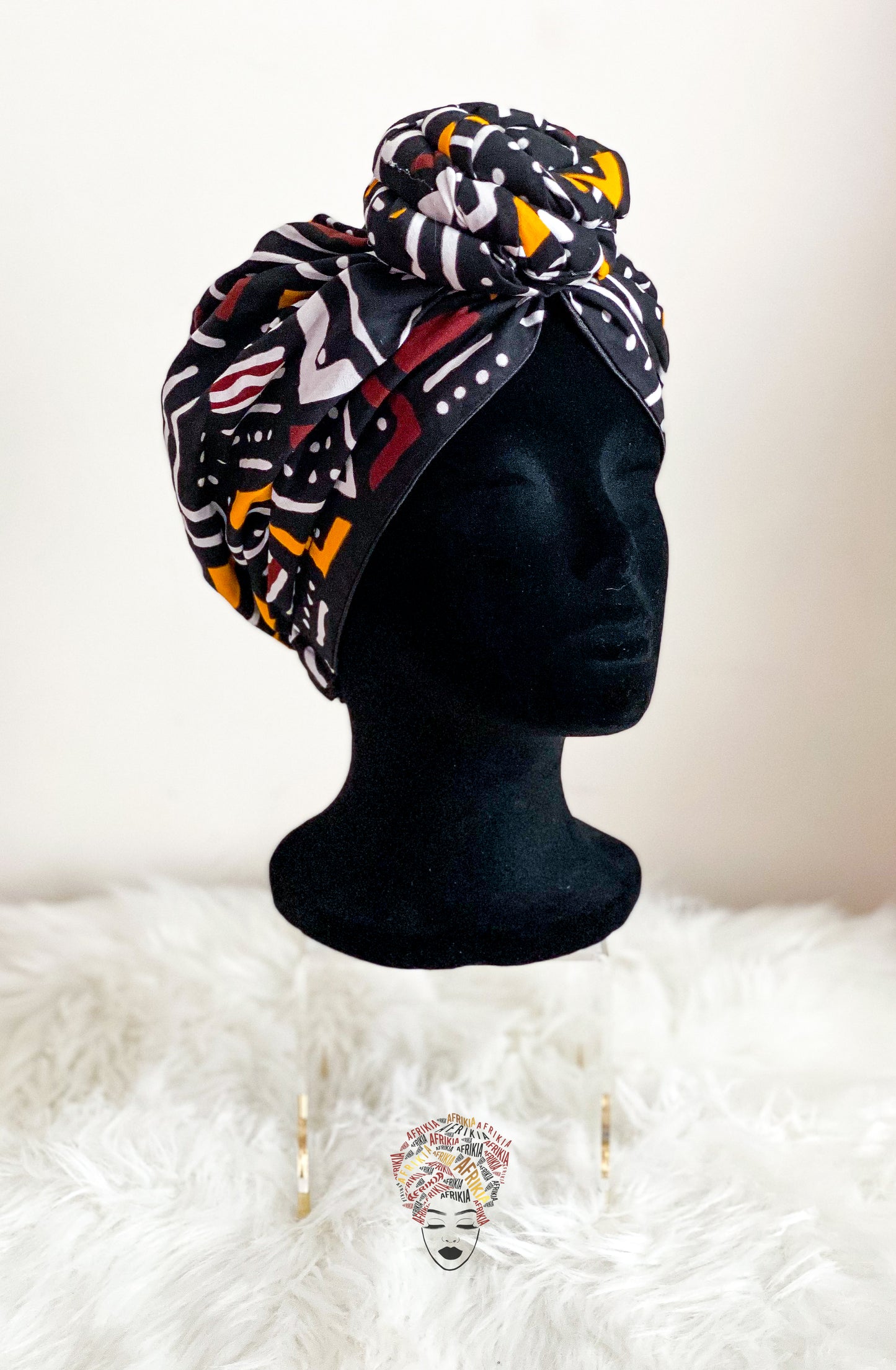 Afrikia Ankara Pre-tied Head Wrap- CHILD