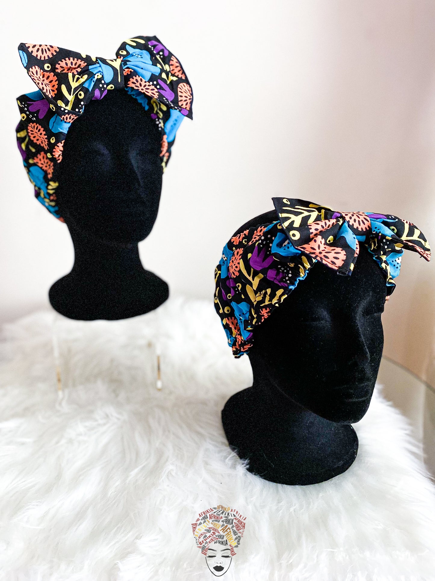 Mama Afrikia and Me Bow Elastic Headband (Set of 2)