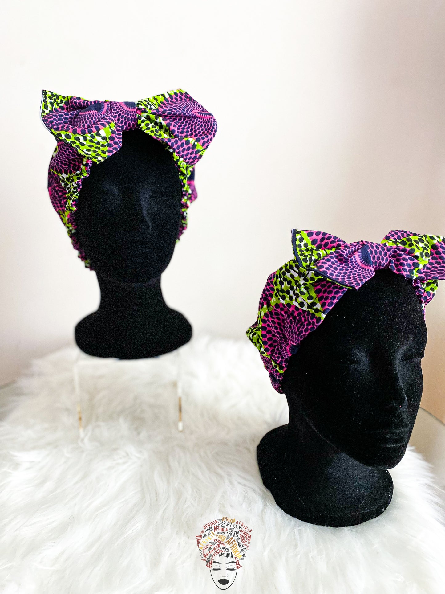 Mama Afrikia and Me Bow Elastic Headband (Set of 2)