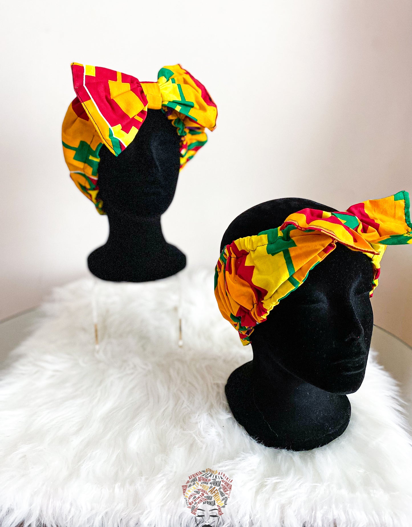 Mama Afrikia and Me Bow Elastic Headband (Set of 2)