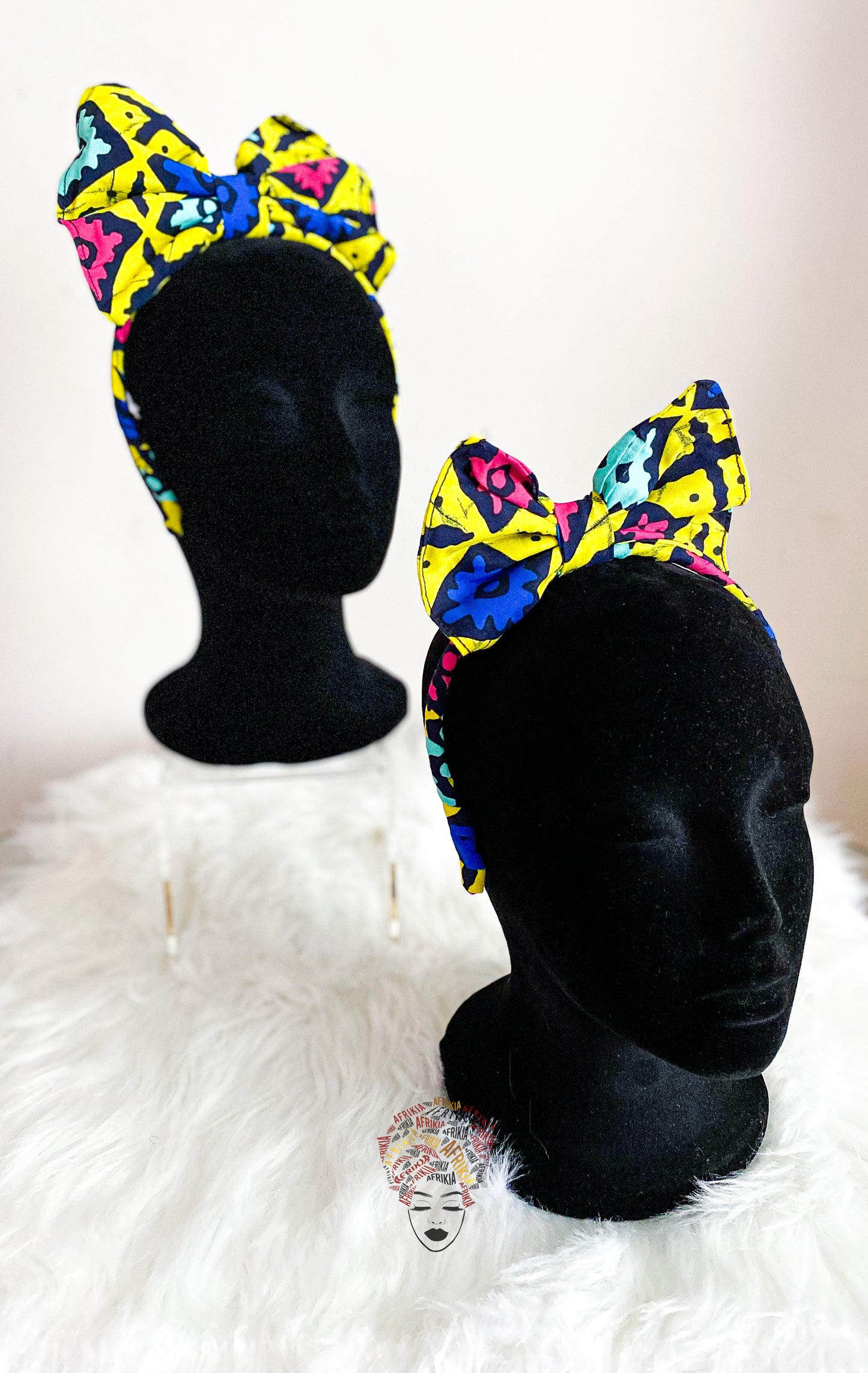 Afrikia Large Bow Headband- ADULT