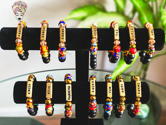 Afrikia Day Name Bracelets